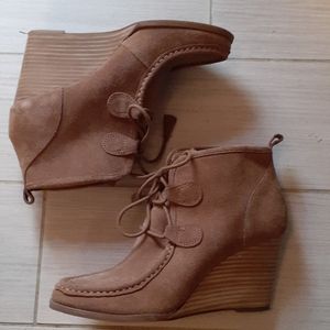 Lucky Brand Suede Wedge Shoe